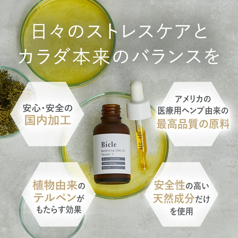 ゆず＆レモン10mL】Bicle Balancing CBDオイルTerpen＋ | Better-U SHOP