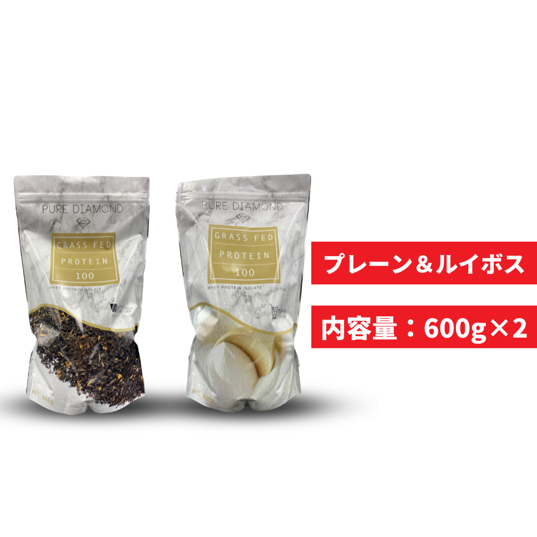 新品 GFプロテイン600g 2袋［ルイボスジンジャー味］ （【楽天